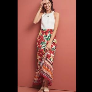SOLD Anthropologie FARM RIO WRAPPED FLORAL SKIRT